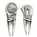 Back Action Divot Tool w/Die Struck Ball marker